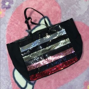 Victoria’s Secret sequin tote bag